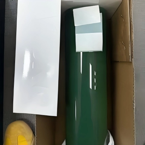 Gloss British Racing Green Car Vinyl Wrap Porsche PET reviewed by