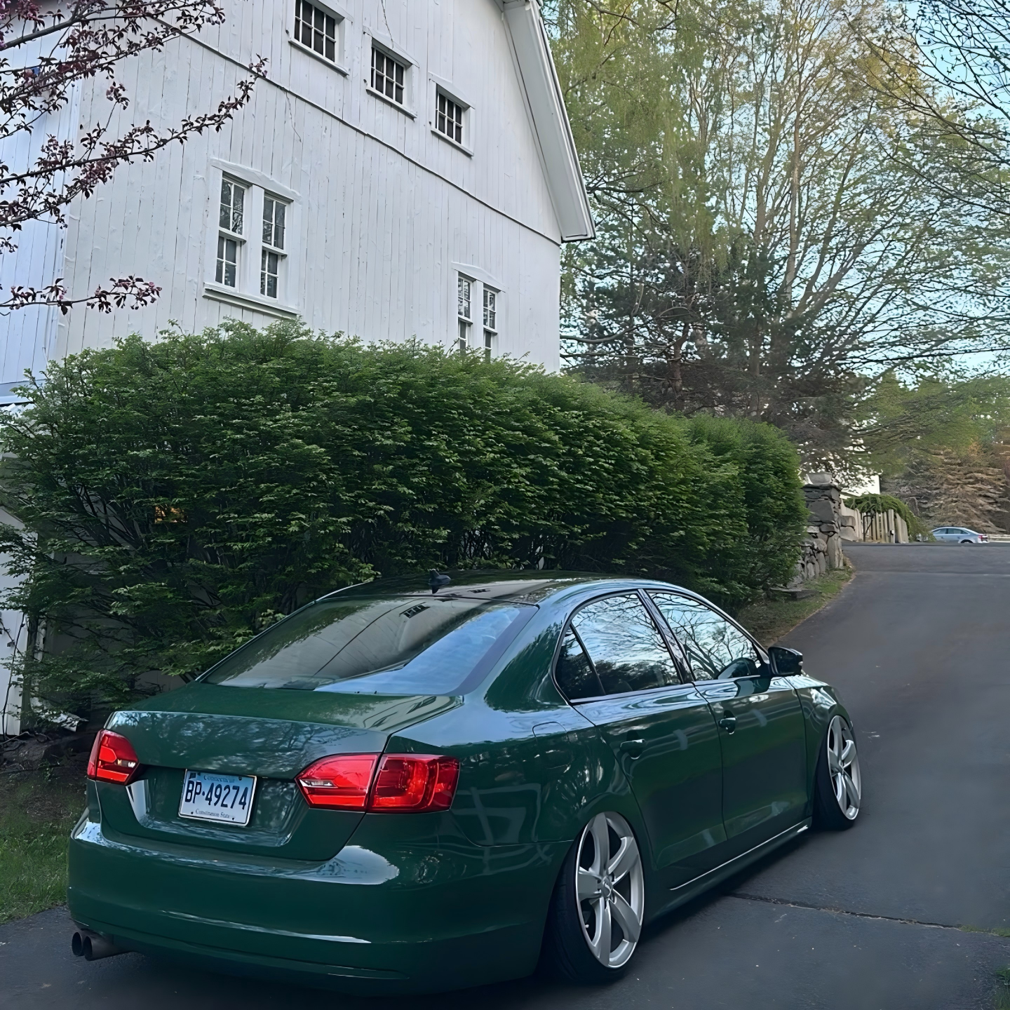 Gloss British Racing Green Car Vinyl Wrap Porsche PET review lapise30 02