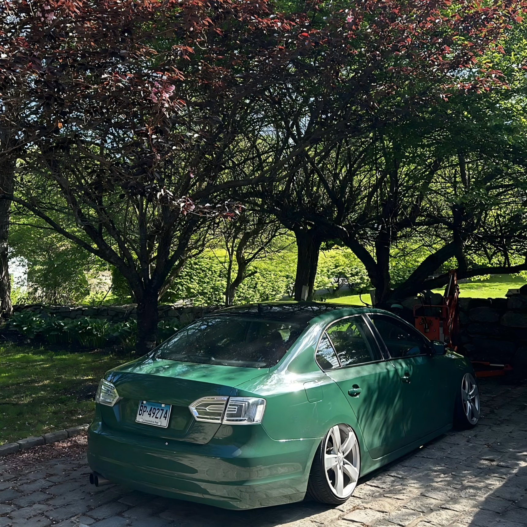 Gloss British Racing Green Car Vinyl Wrap Porsche PET review lapise30 04