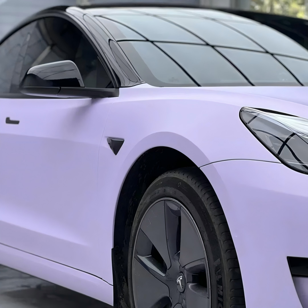 Matte Satin Lavender Purple Car Vinyl Wrap PET review bethany racine 03