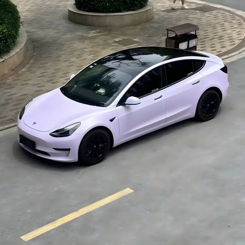 Matte Satin Lavender Purple Car Vinyl Wrap PET reviewed by