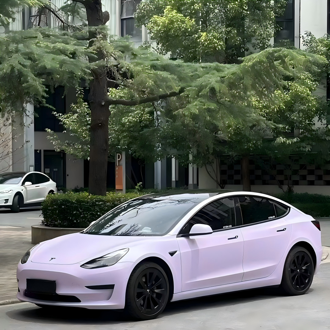 Matte Satin Lavender Purple Car Vinyl Wrap PET review bethany racine 01