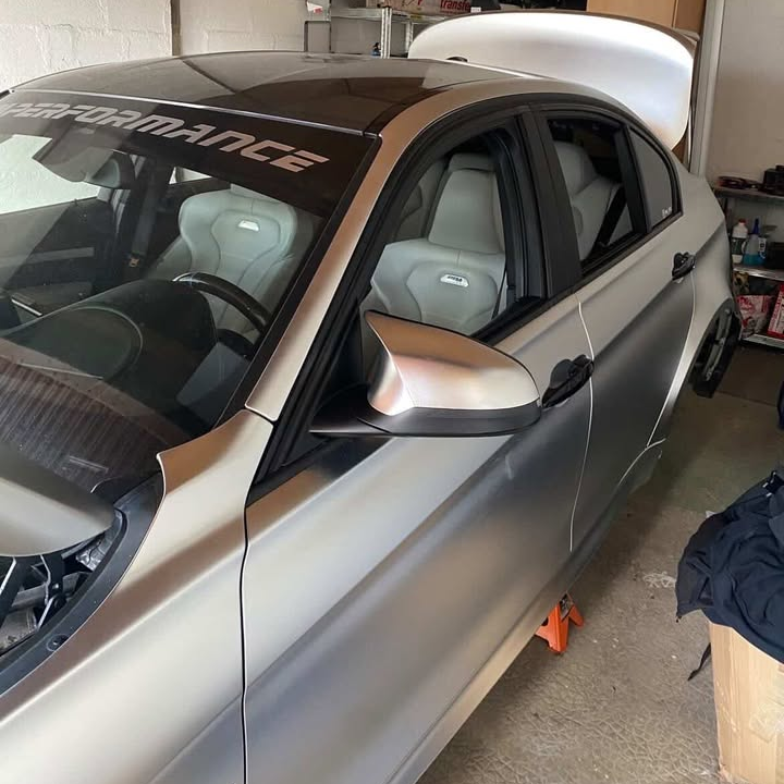 Matte Satin Chrome Silver Car Vinyl Wrap | Satin Chrome X Silver Car Wrap  review yns_spec 02