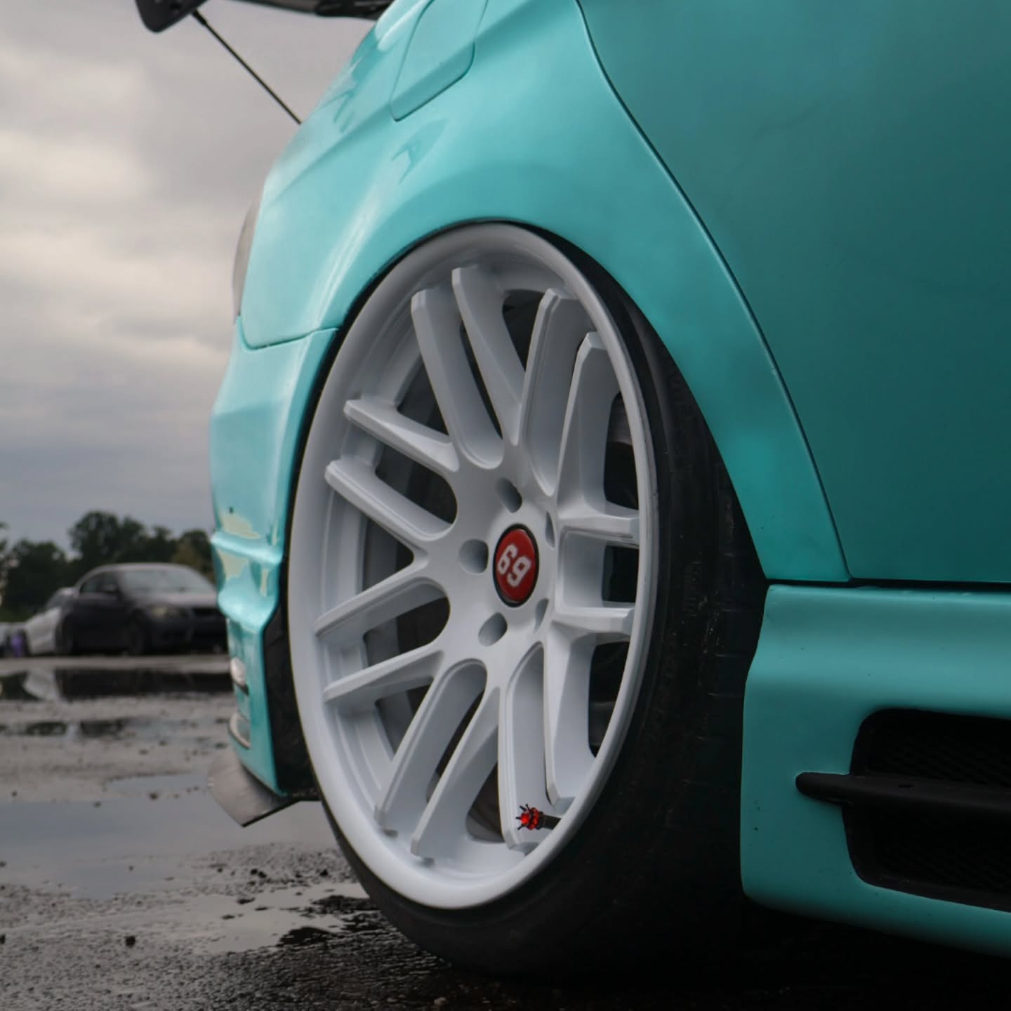 Gloss Sparkle Glitter Tiffany Blue Car Vinyl Wrap review danny69it 03
