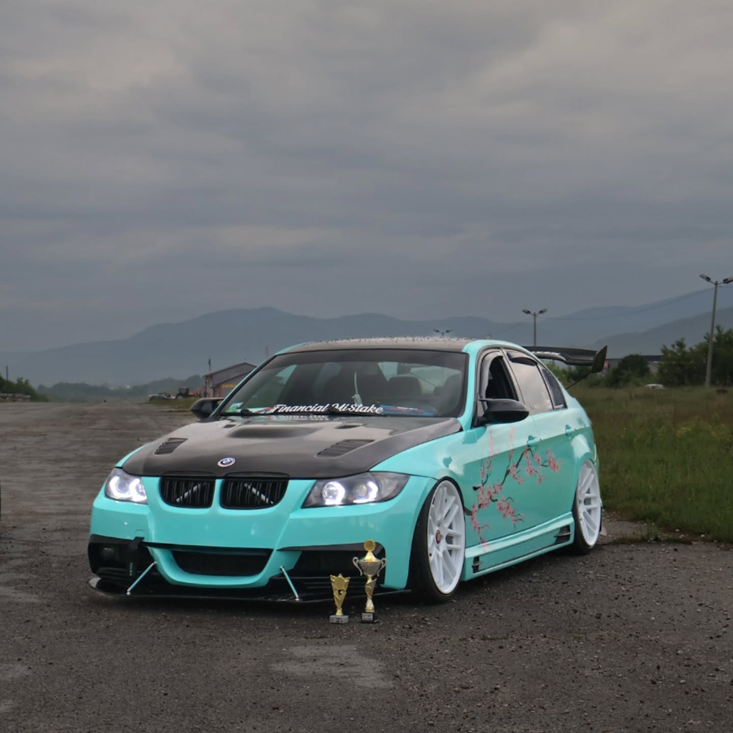 Gloss Sparkle Glitter Tiffany Blue Car Vinyl Wrap review danny69it 02