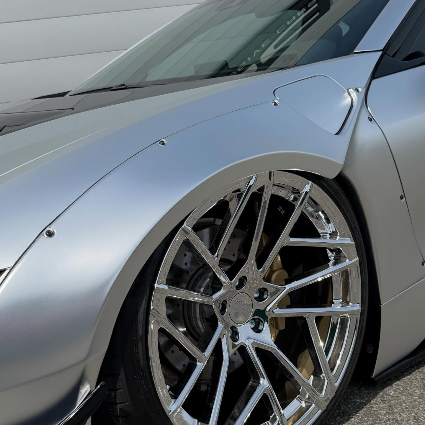 Matte Satin Chrome Silver Car Vinyl Wrap | Satin Chrome X Silver Car Wrap  review exclusive_cars38 00