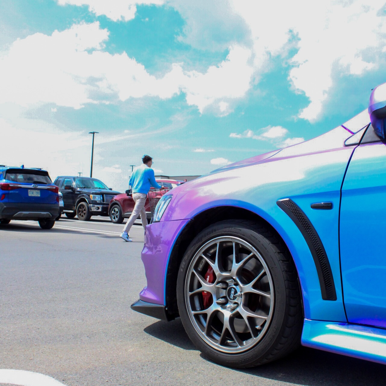 Gloss Chameleon Blue Purple Car Vinyl Wrap review obsessedoriginalsinc 00