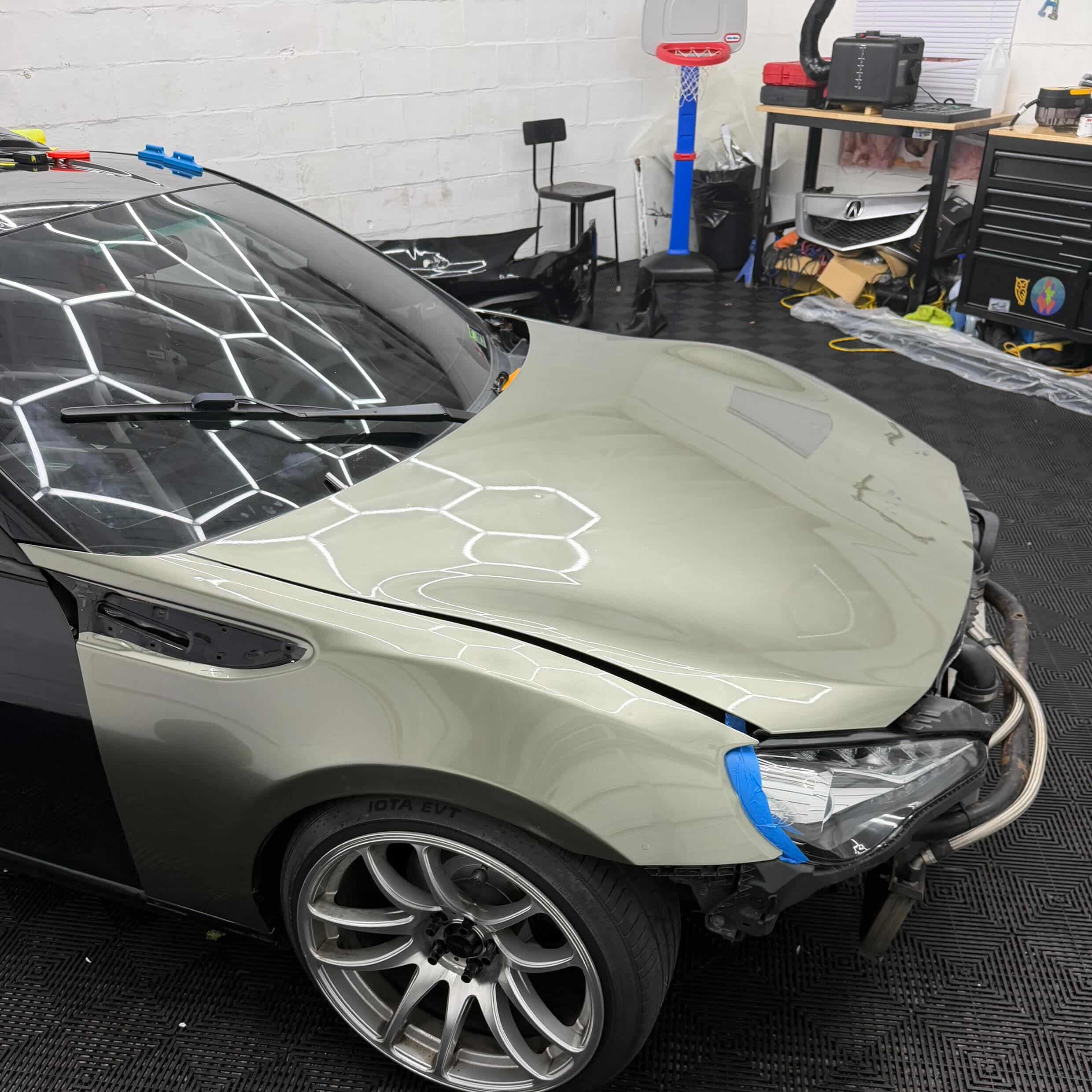 Gloss Metallic Millennium Jade Green Car Vinyl Wrap PET  review Andrez Hernandez 00