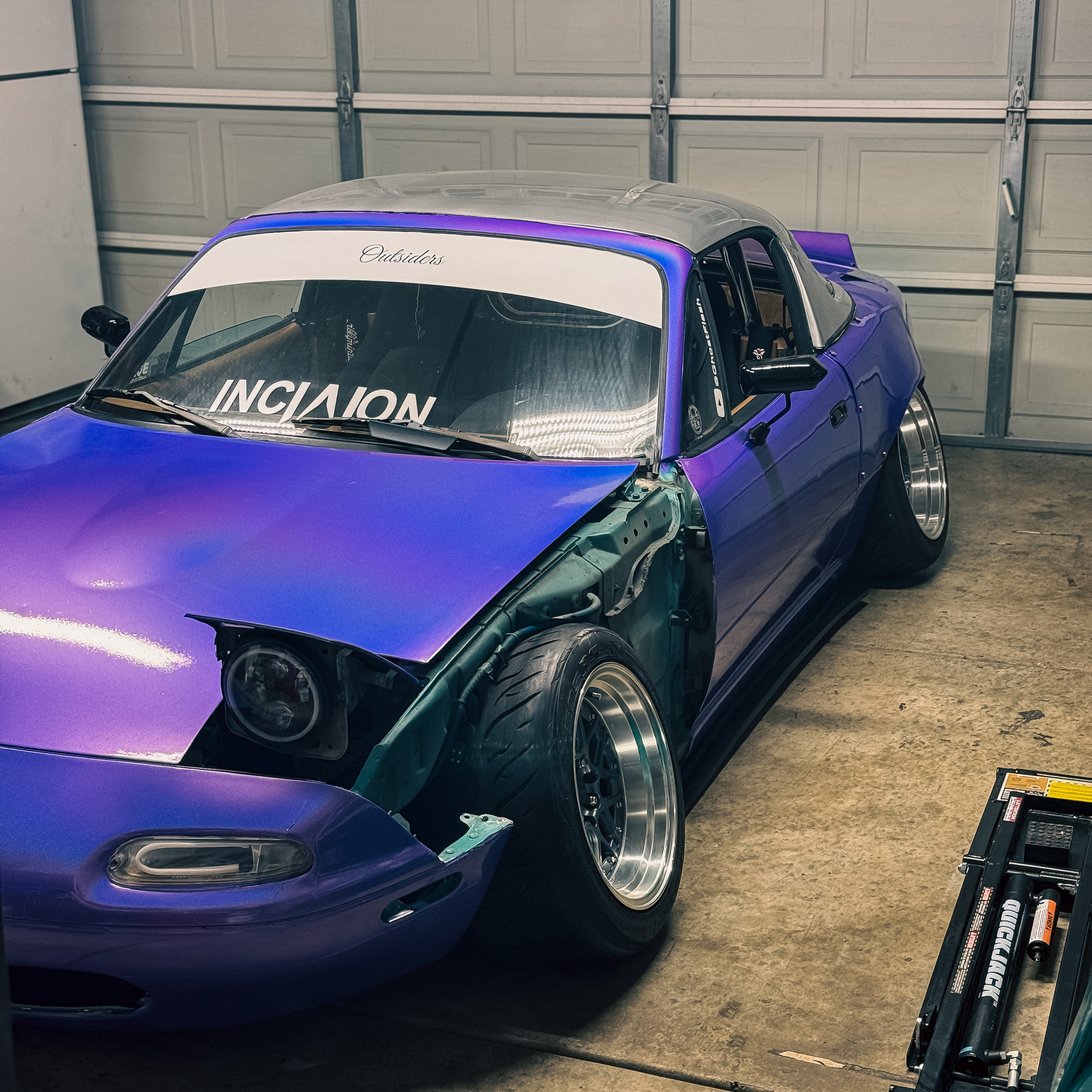 Gloss Metallic Rainbow Laser Purple Car Vinyl Wrap (Light ) review ghostflash5 00