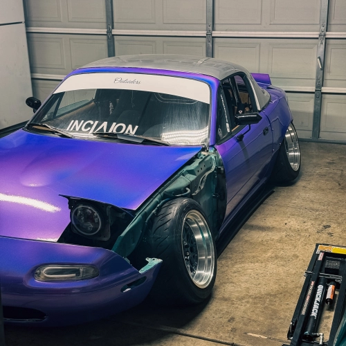 Gloss Metallic Rainbow Laser Purple Car Vinyl Wrap (Light ) reviewed by