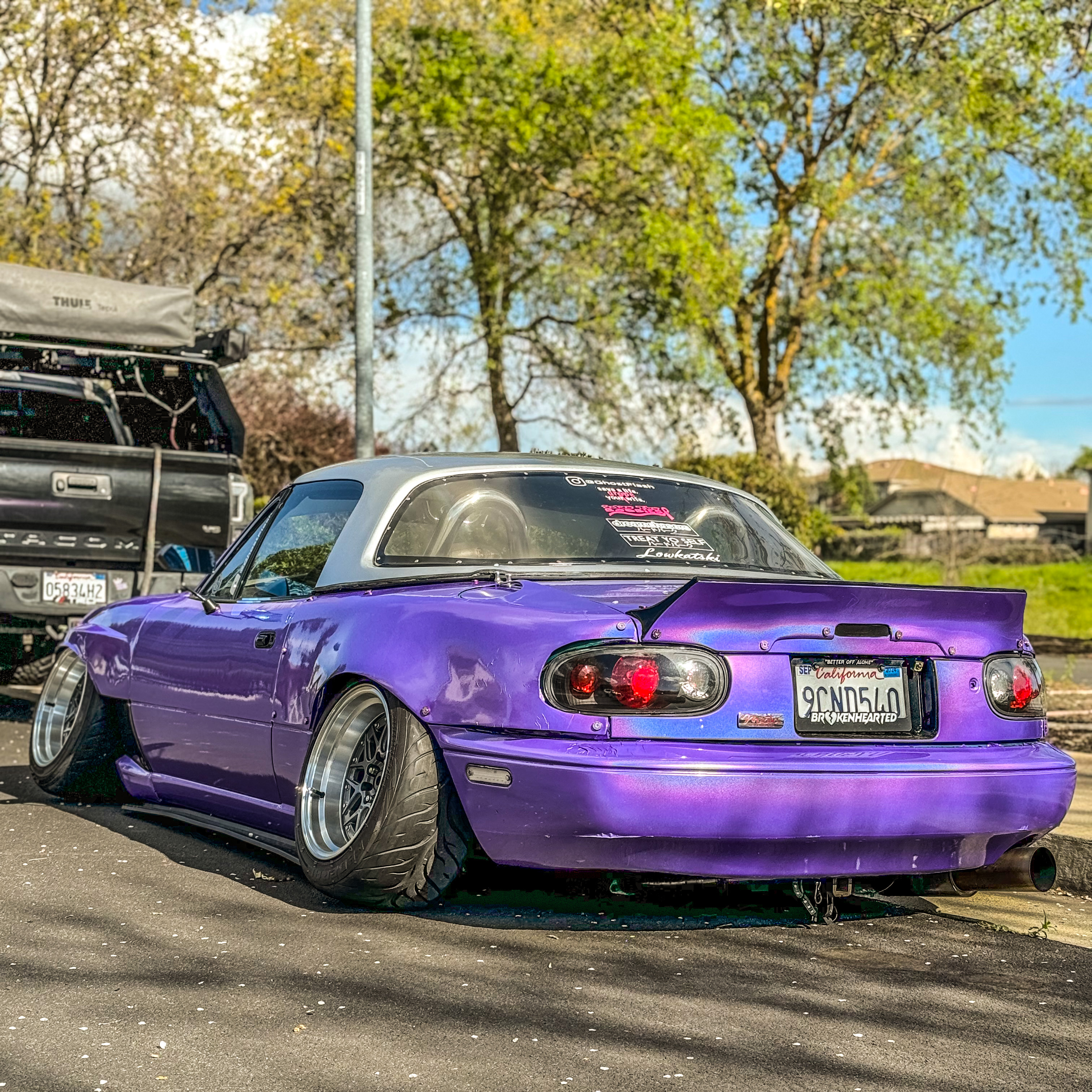 Gloss Metallic Rainbow Laser Purple Car Vinyl Wrap (Light ) review ghostflash5 01