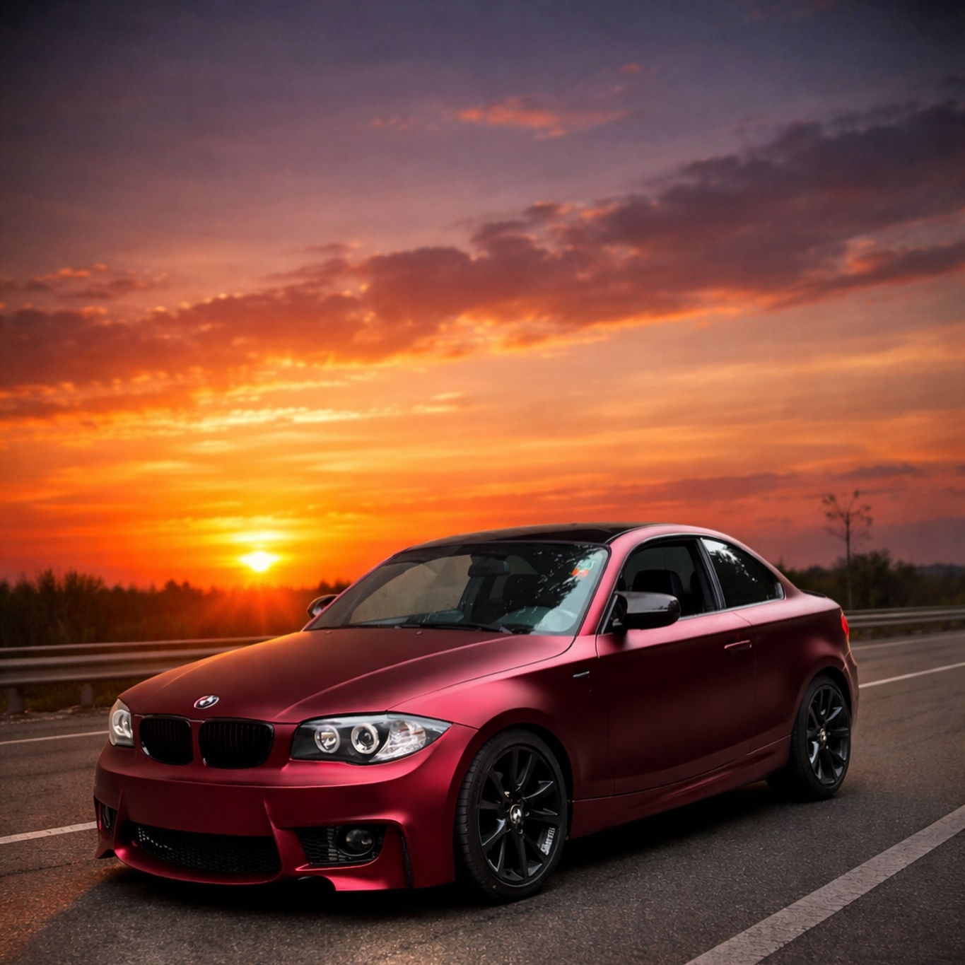 Satin Chrome Metallic Romanee Red Vinyl Wrap | Satin Romanee Red Metallic Chrome review 0