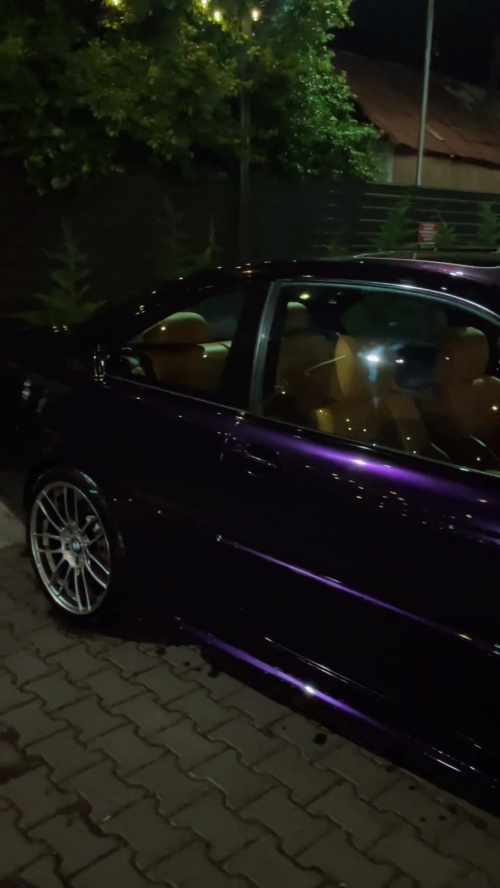Gloss Metallic Ghost Midnight Purple Car Vinyl Wrap PET reviewed by