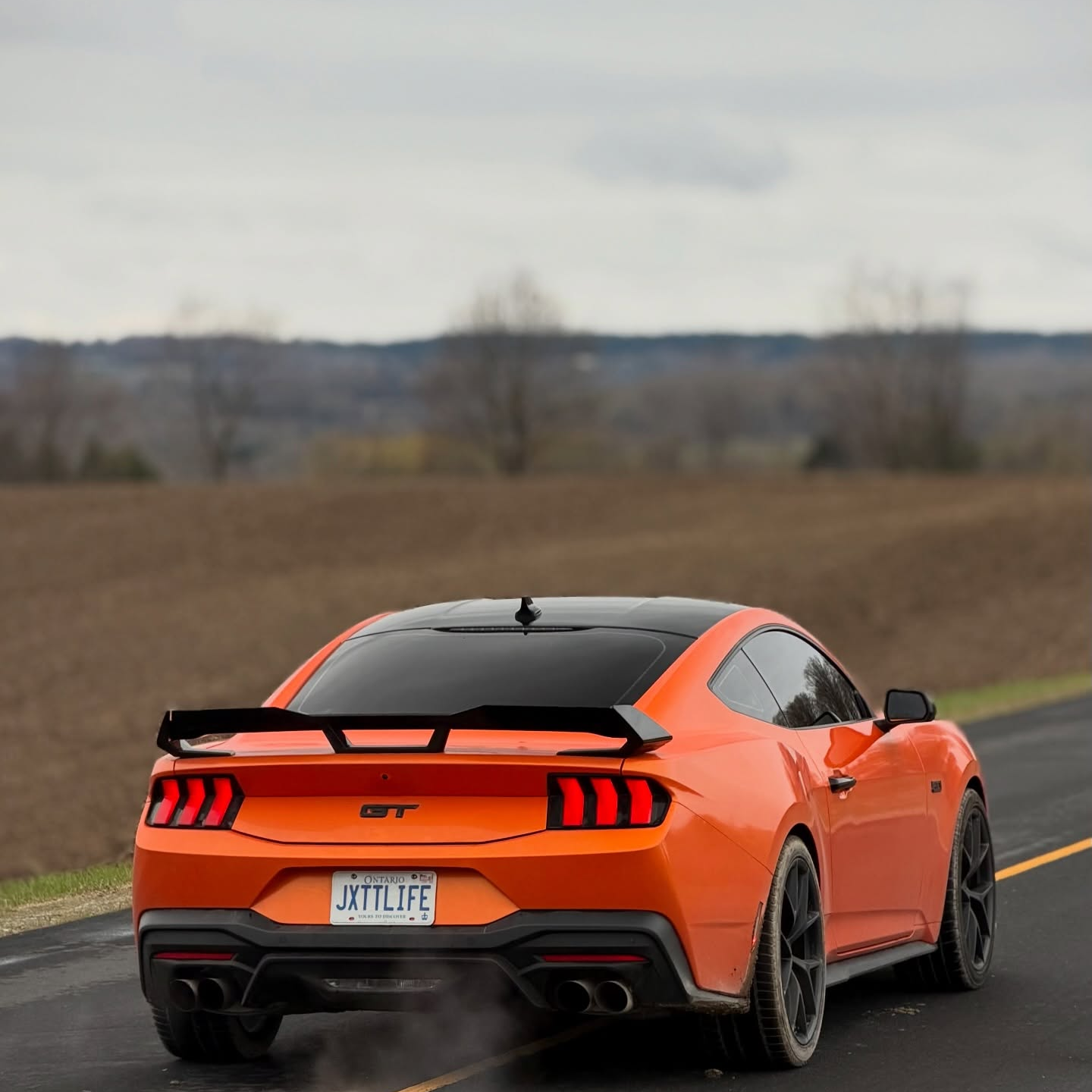 Gloss Metallic Fiery Orange Car Vinyl Wrap PET  review jxttlife__ 02