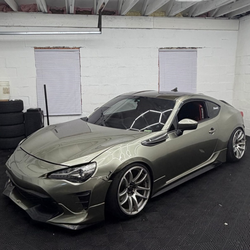 Gloss Metallic Millennium Jade Green Car Vinyl Wrap PET  review aa.restyle