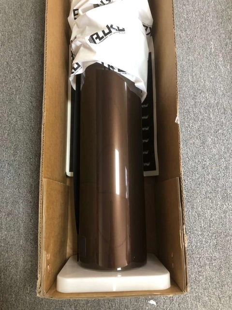 Gloss Liquid Cocoa Brown Car Vinyl Wrap PET reviewed by