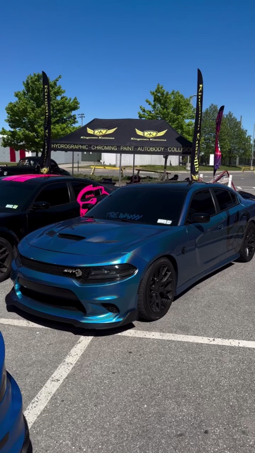 Gloss Metallic Rainbow Laser Blue Car Vinyl Wrap reviewed by