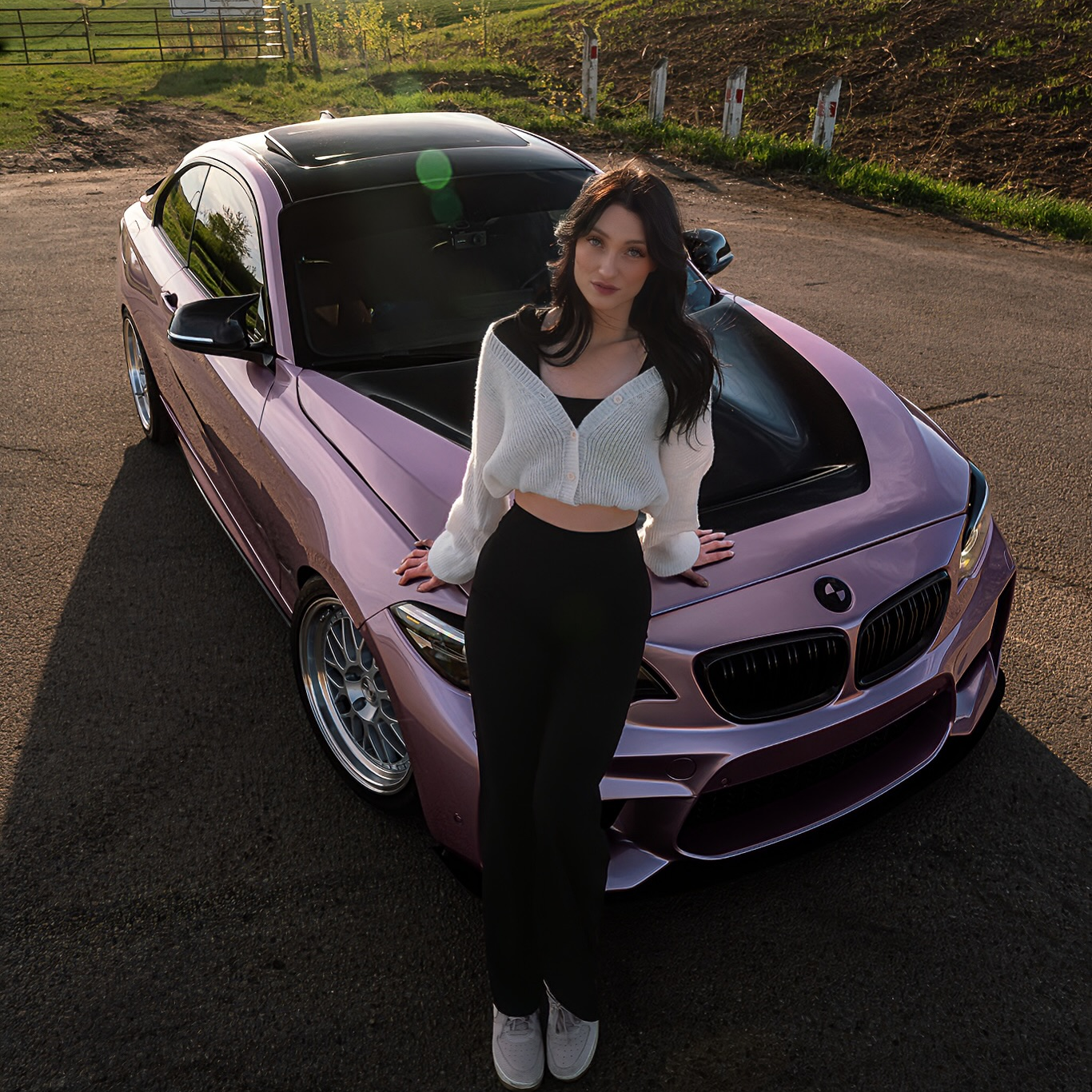 Gloss Metallic Passion Pink Car Vinyl Wrap PET review tia.angelina 02