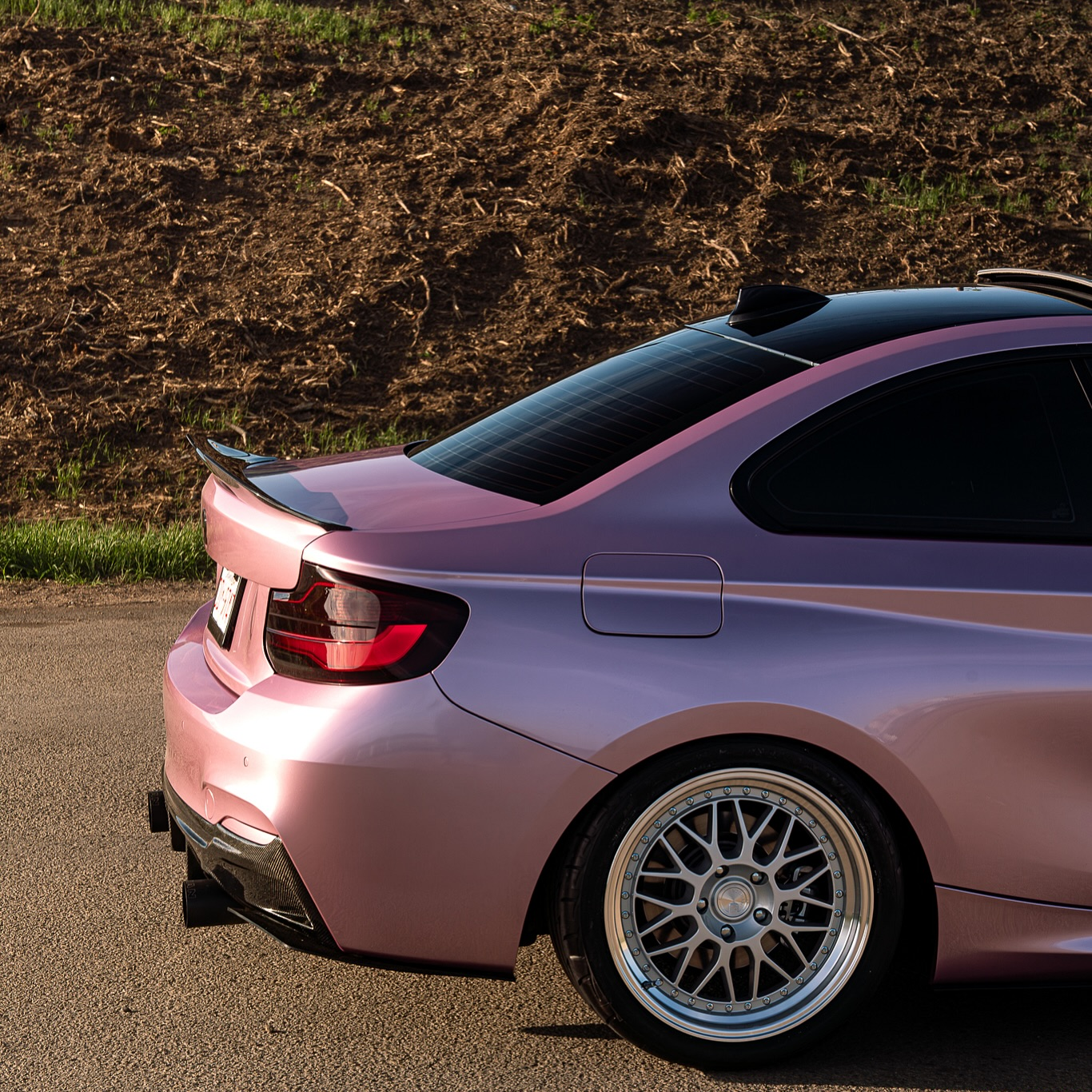 Gloss Metallic Passion Pink Car Vinyl Wrap PET review tia.angelina 03