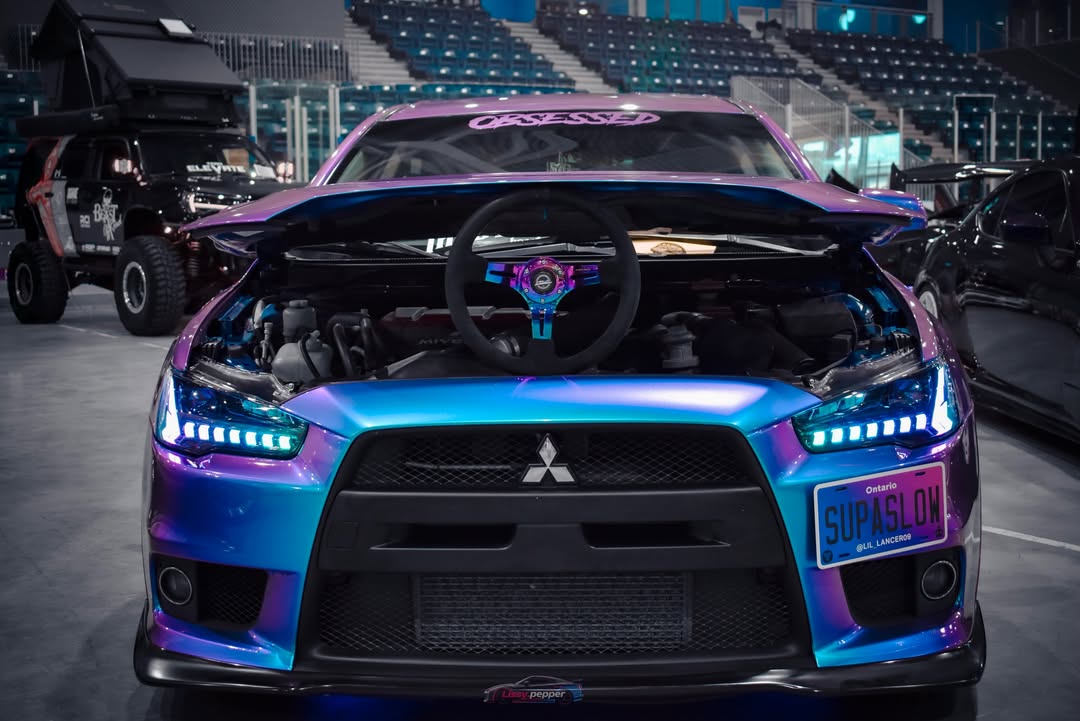 Gloss Chameleon Blue Purple Car Vinyl Wrap review 2