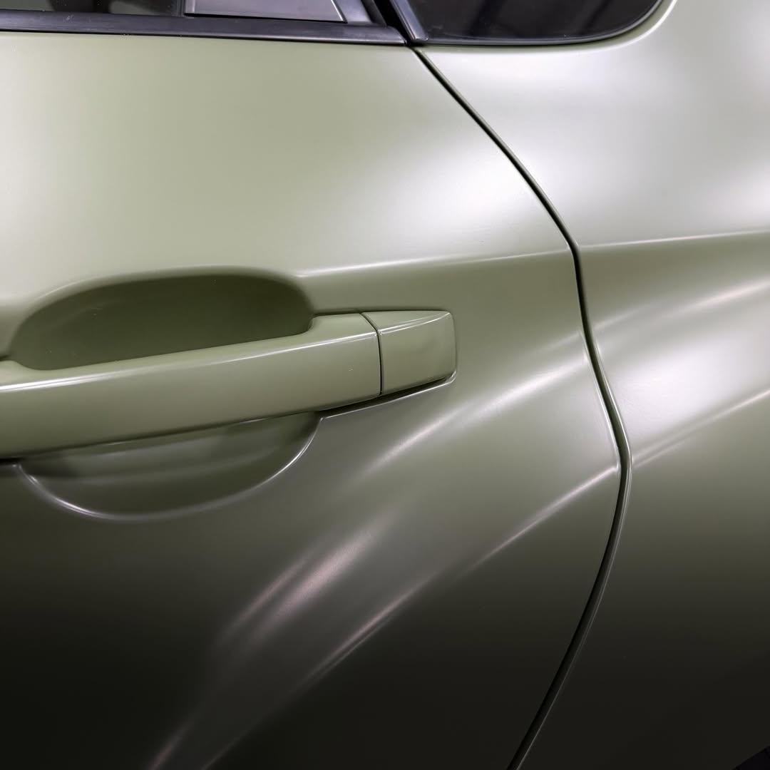 Matte Satin Ceramics Military Green Car Vinyl Wrap PET review sr_wrapss 02