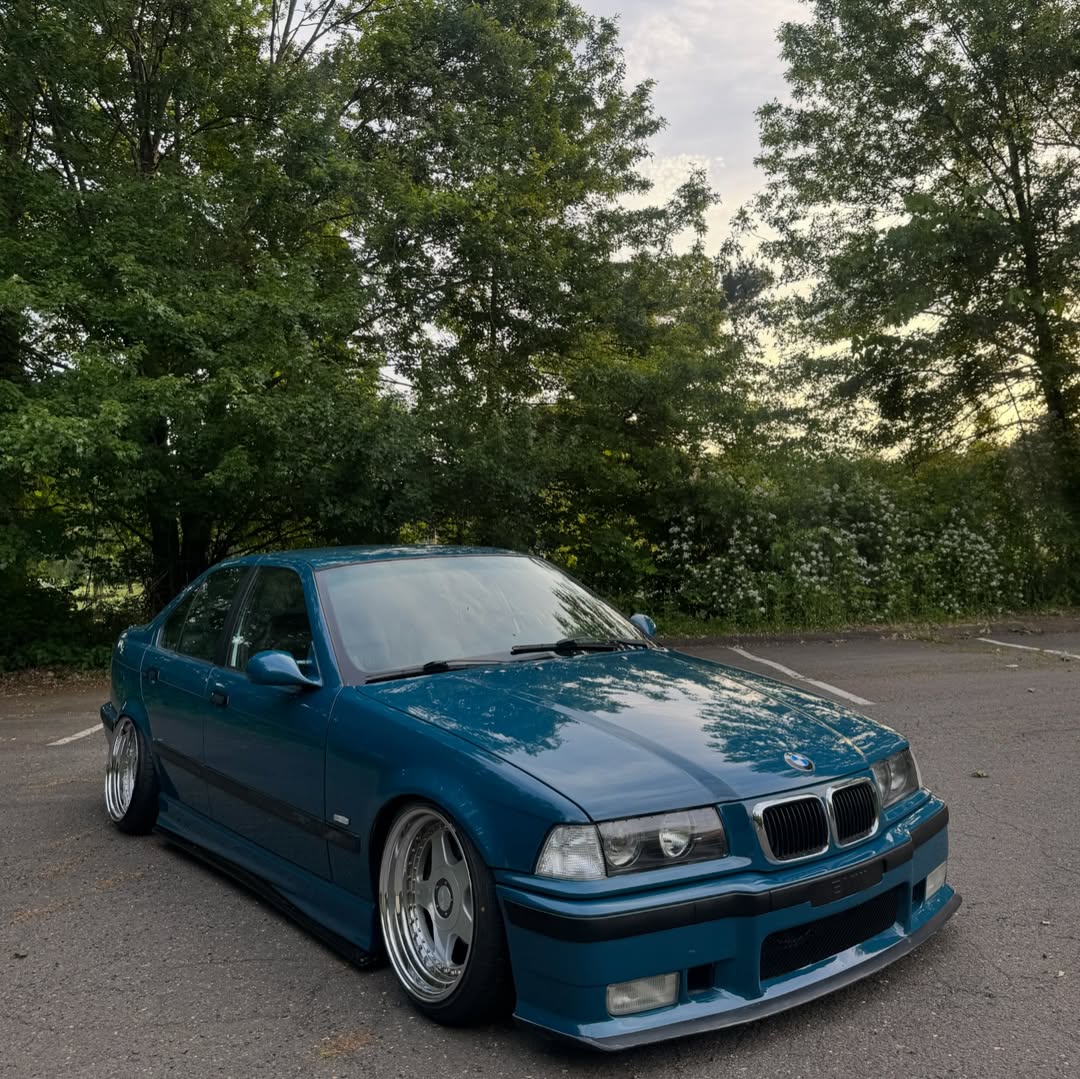Gloss Petrol Blue Car Vinyl Wrap PET review j_e36 01