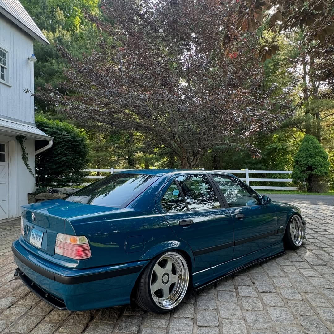 Gloss Petrol Blue Car Vinyl Wrap PET review j_e36 04