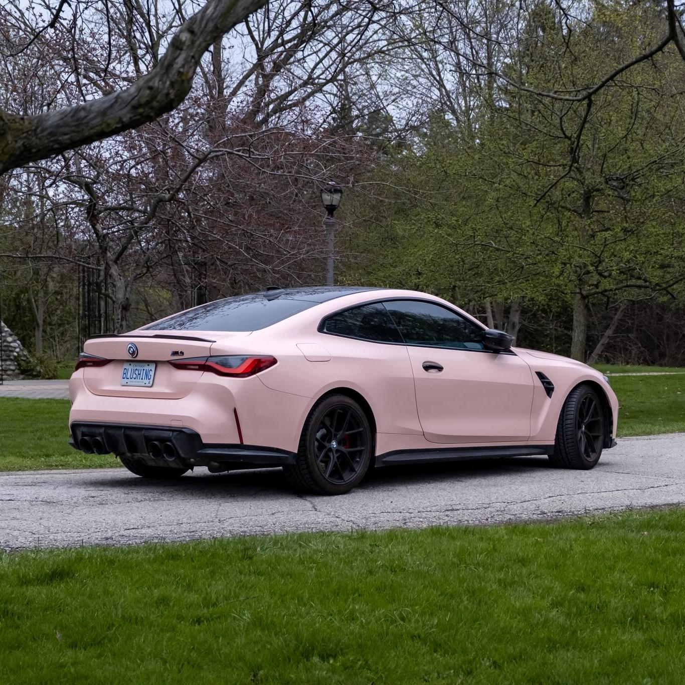 Gloss Pearl Baby Pink Car Vinyl Wrap PET review 2