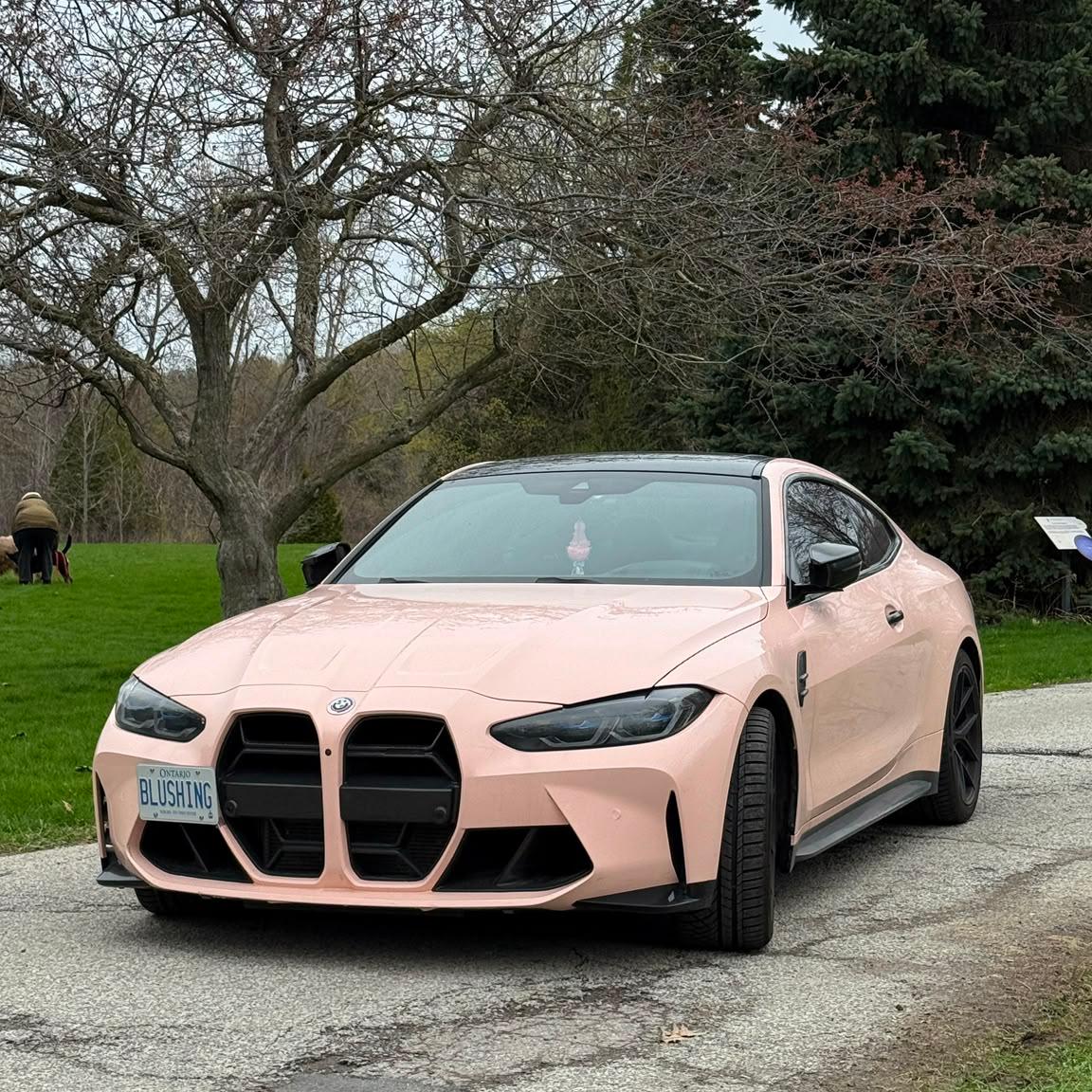 Gloss Pearl Baby Pink Car Vinyl Wrap PET review 1