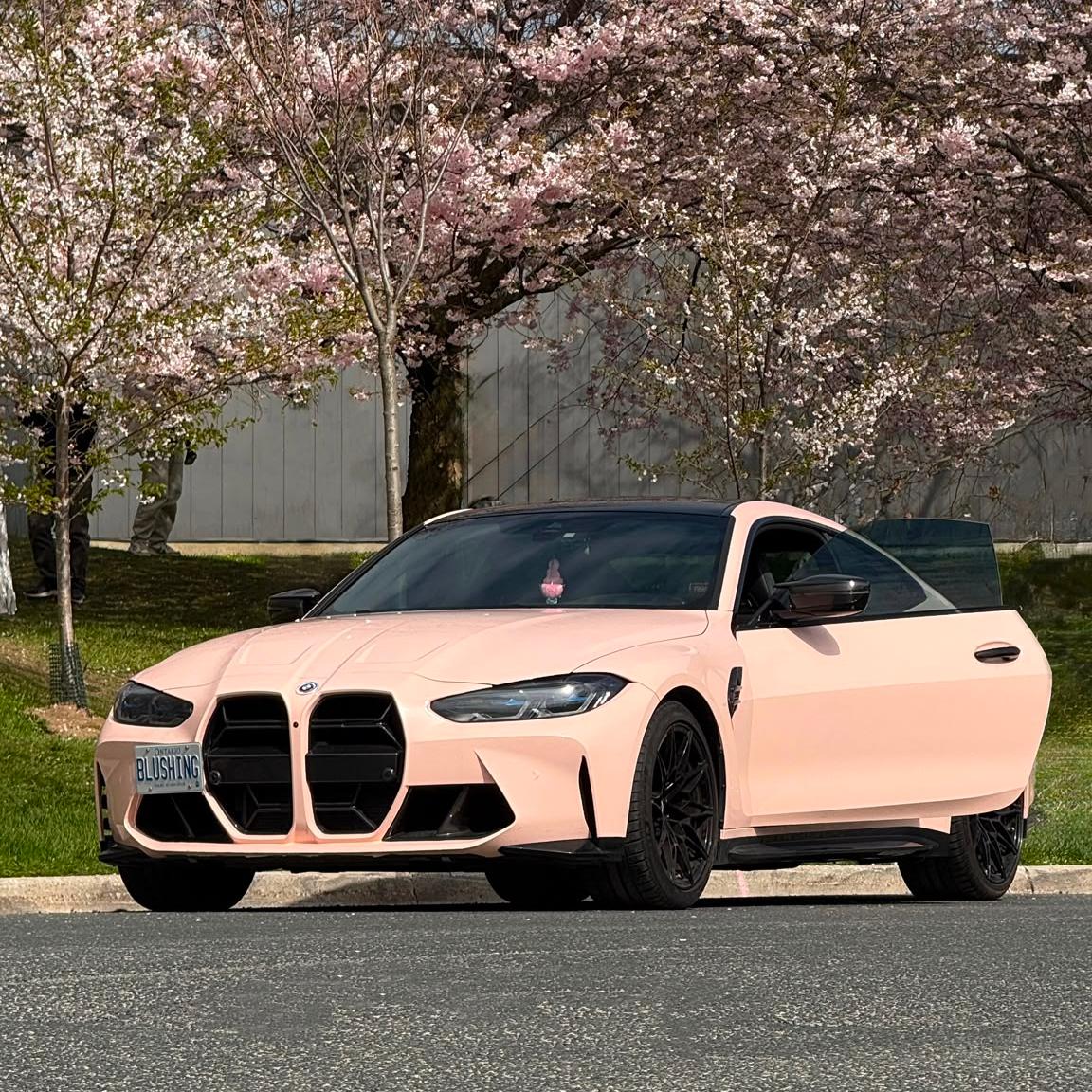 Gloss Pearl Baby Pink Car Vinyl Wrap PET review 4