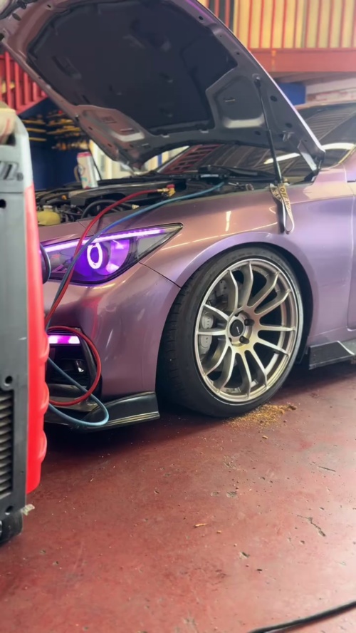 Gloss Liquid Russet Purple Car Vinyl Wrap PET reviewed by