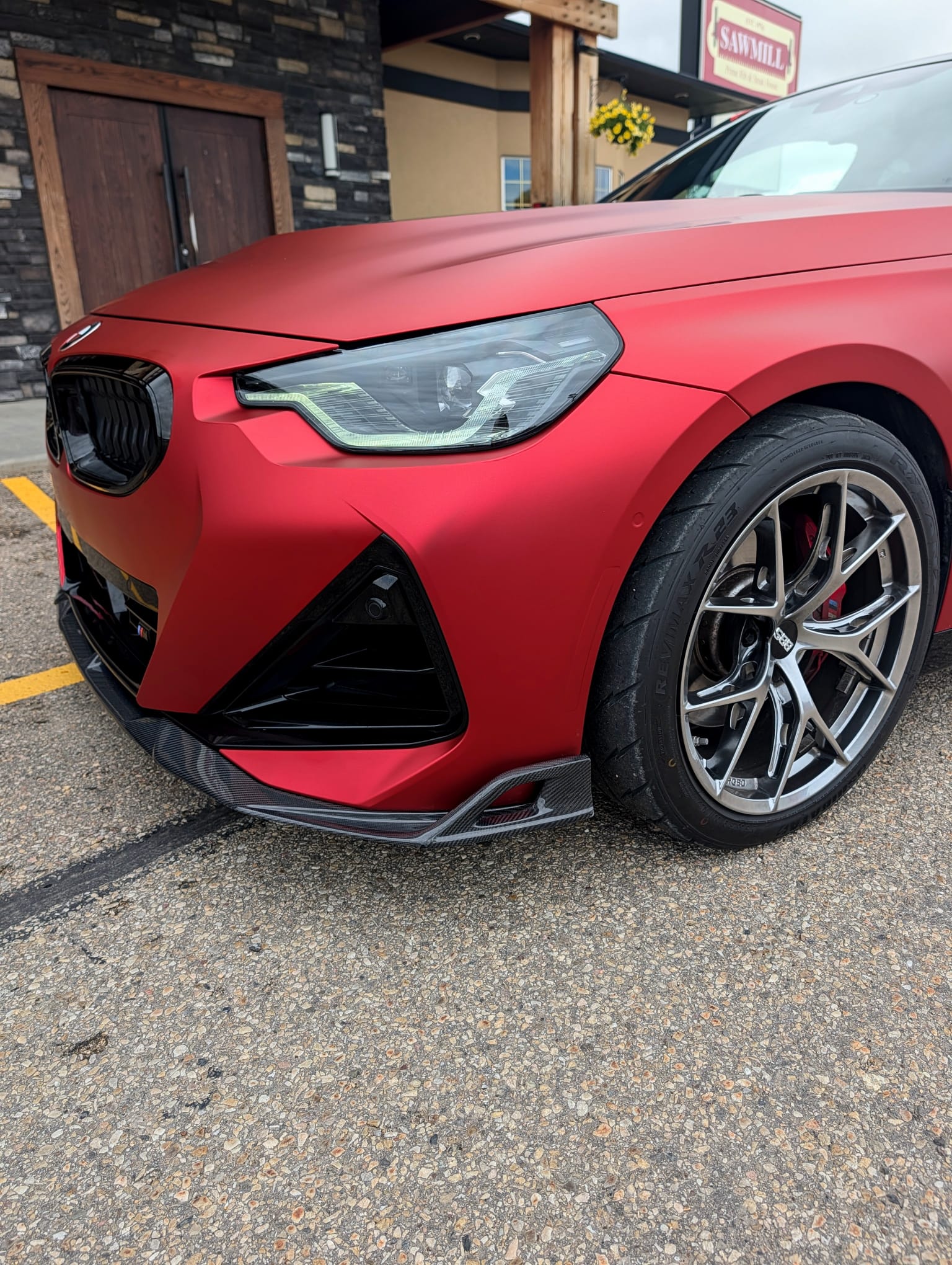 TPU Matte Magic Flame Ruby Red Colored PPF Paint Protection Film review 1