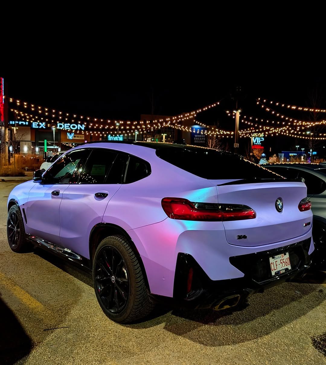 Matte Chameleon Glacial Frost Purple Car Vinyl Wrap PET review 1