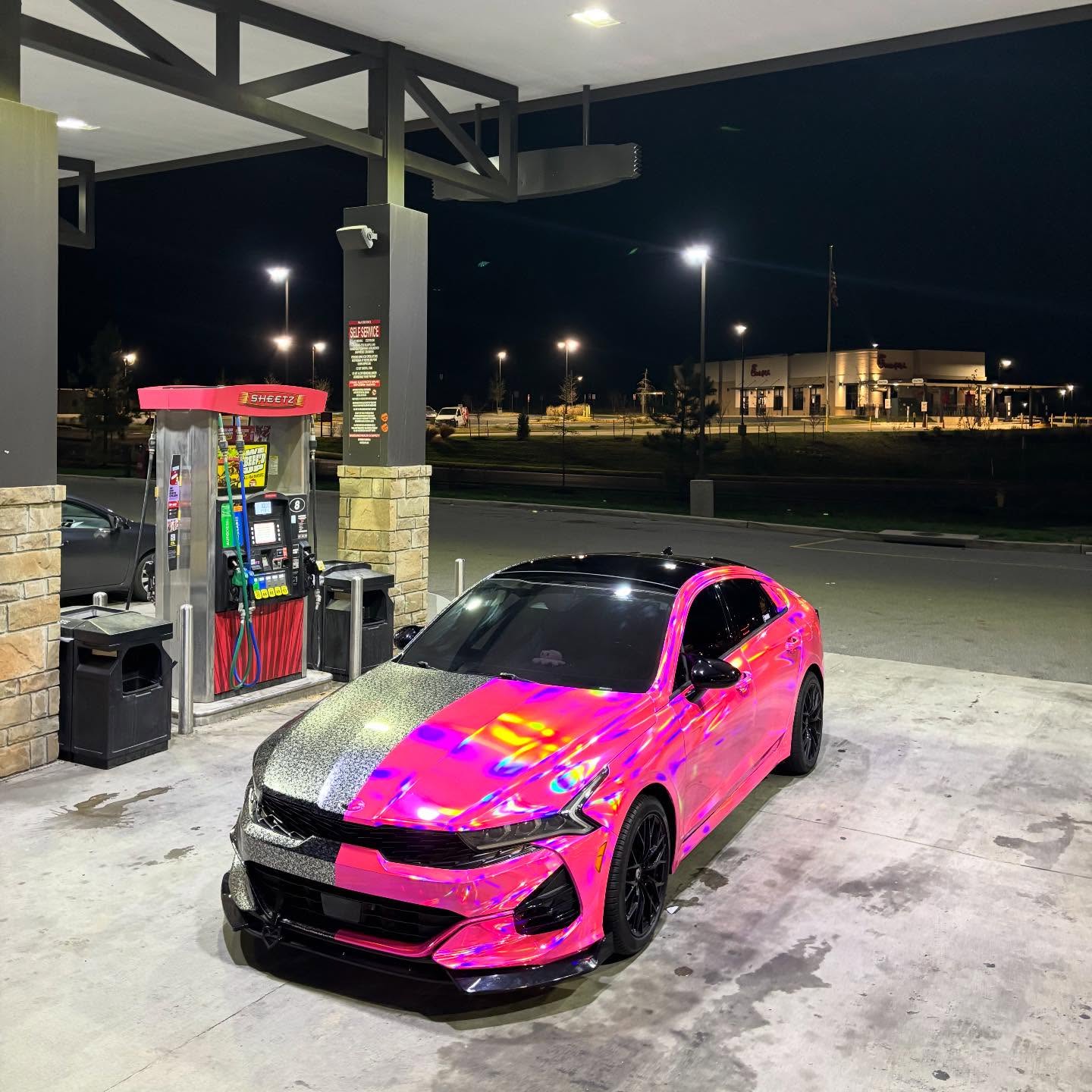 Gloss Pink Holographic Chrome Laser Car Vinyl Wrap Coupe BMW review 2