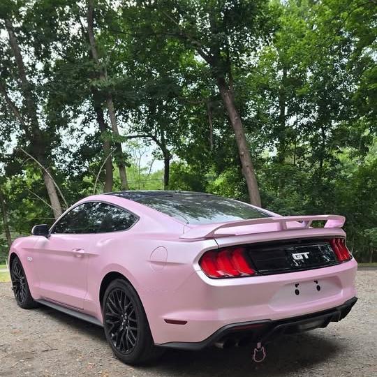 Matte Metallic Pearl Pink Car Vinyl Wrap PET review 1