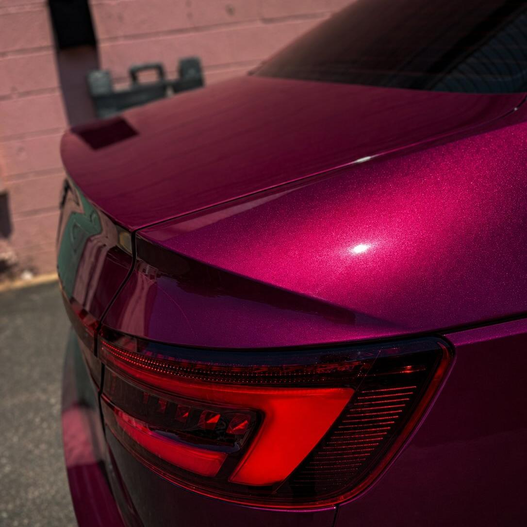 Gloss Metallic Rubellite Purple Car Vinyl Wrap PET  review 1