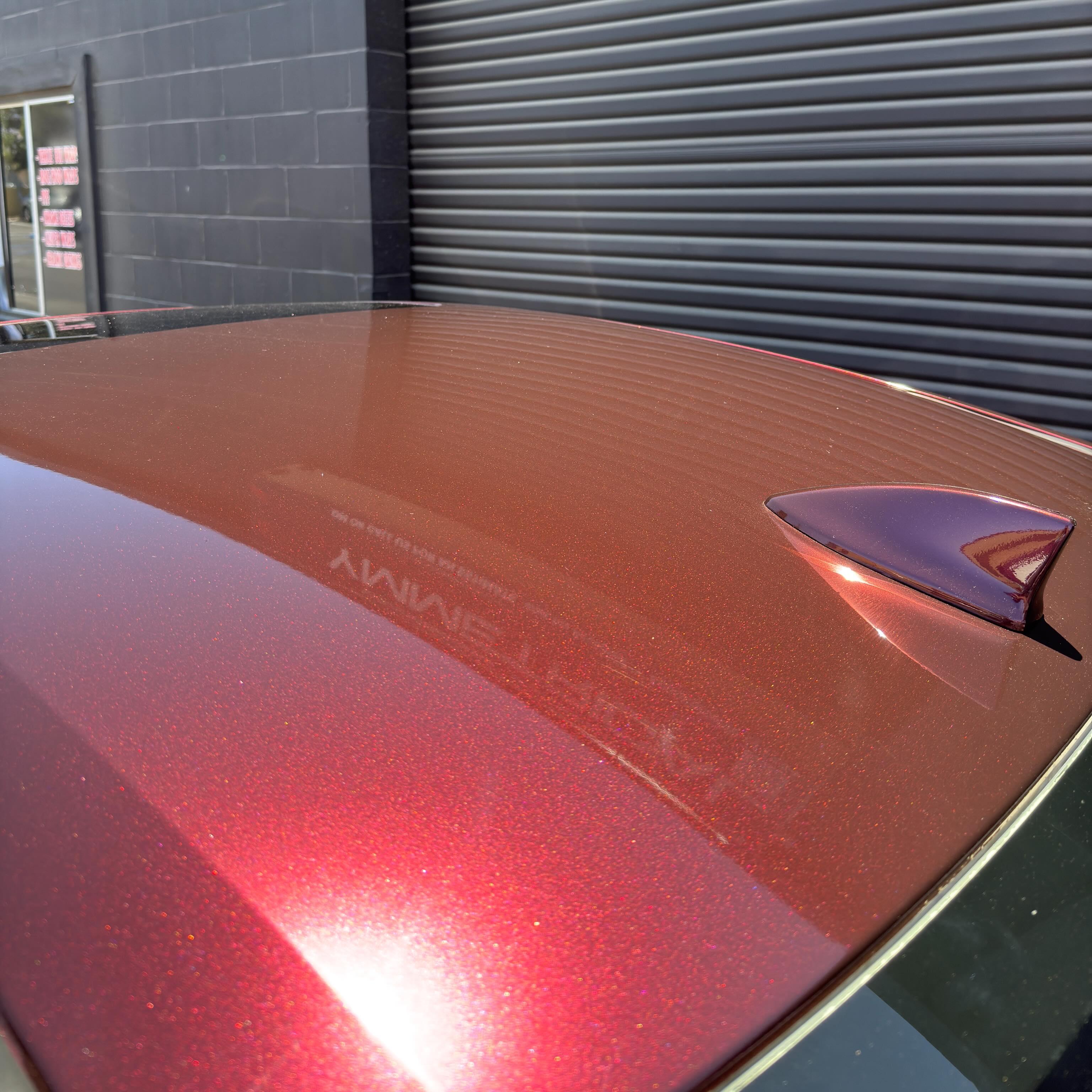 Gloss Metallic Plum Red Car Vinyl Wrap PET review P-lum 03
