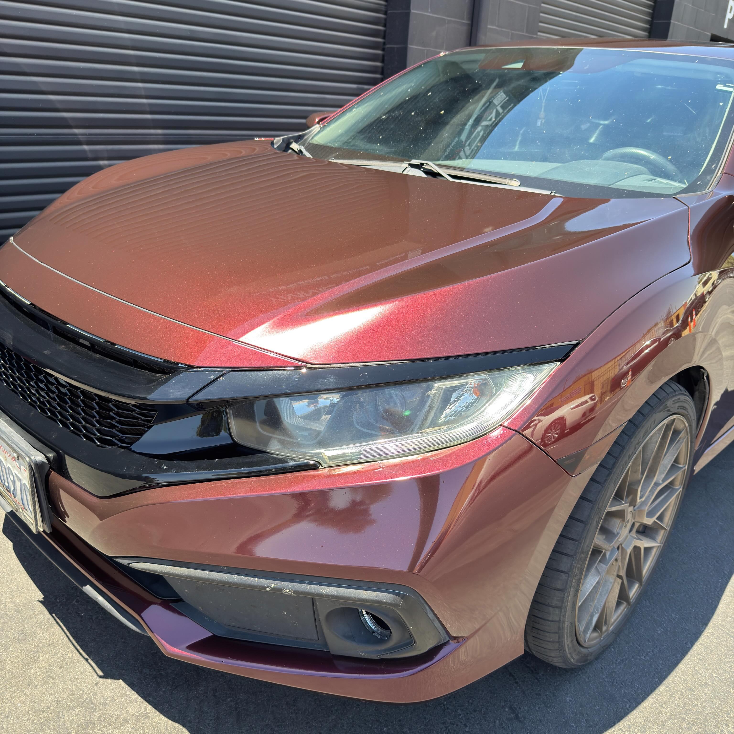 Gloss Metallic Plum Red Car Vinyl Wrap PET review 2