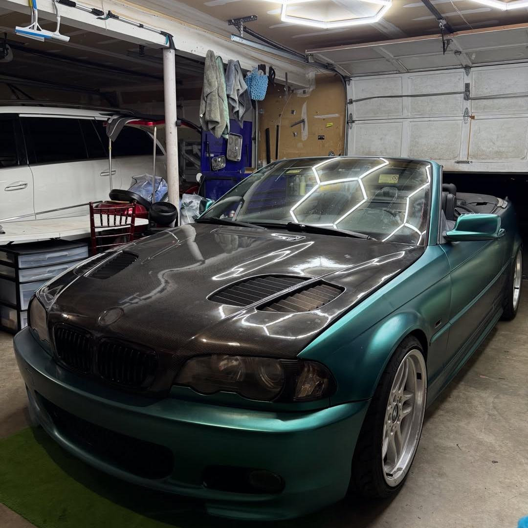 Matte Metallic Emerald Green Car Vinyl Wrap PET review 2