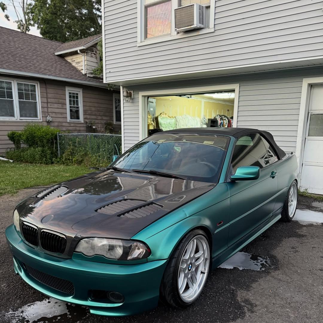 Matte Metallic Emerald Green Car Vinyl Wrap PET review 3