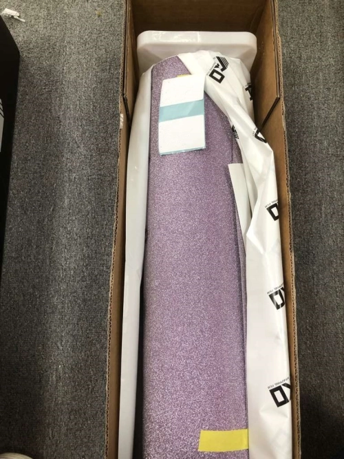 Matte Diamond Glitter Purple Car Vinyl Wrap reviewed by