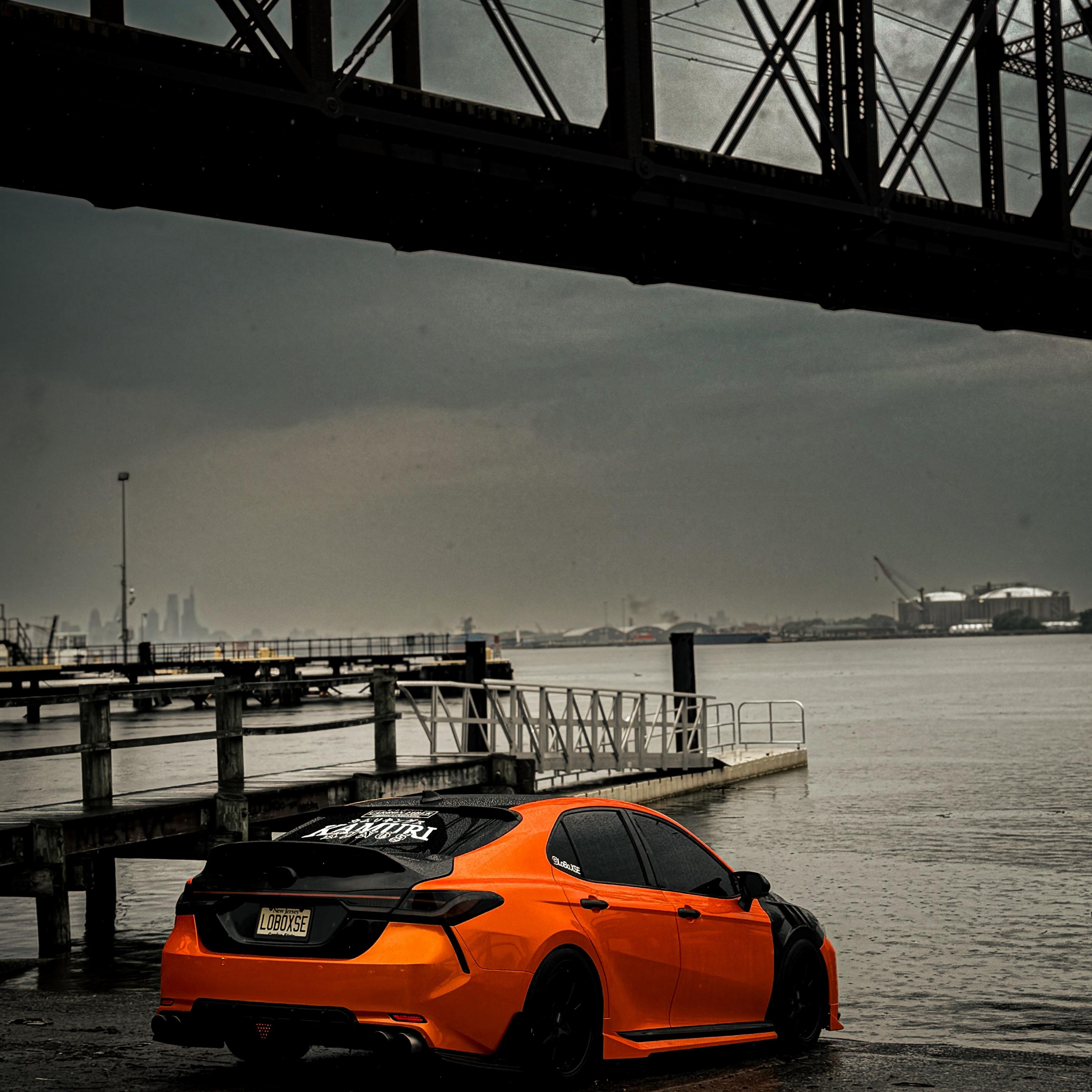 Gloss Metallic Fiery Orange Car Vinyl Wrap PET  review autoholics_sj 05