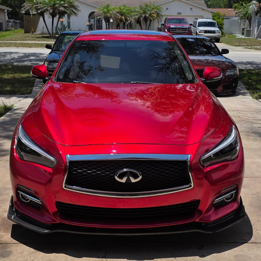 Gloss Metallic Liquid Ruby Red Car Vinyl Wrap PET review 0