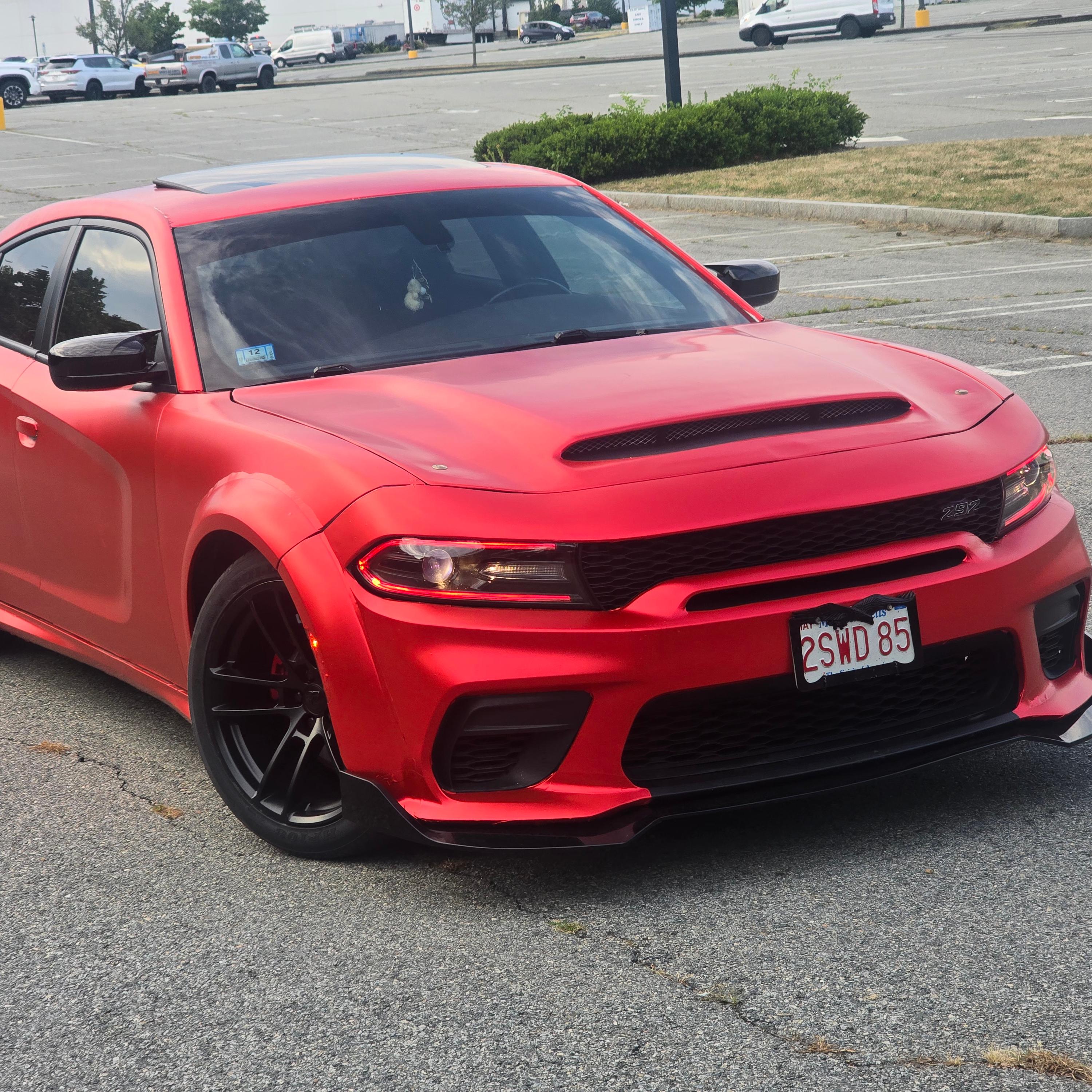 Matte Satin Red Ceramics Red Car Vinyl Wrap PET review 1