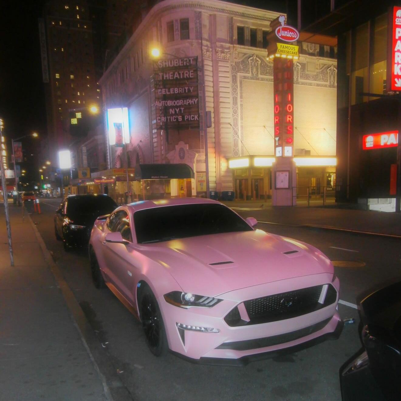 Matte Metallic Pearl Pink Car Vinyl Wrap PET review 4