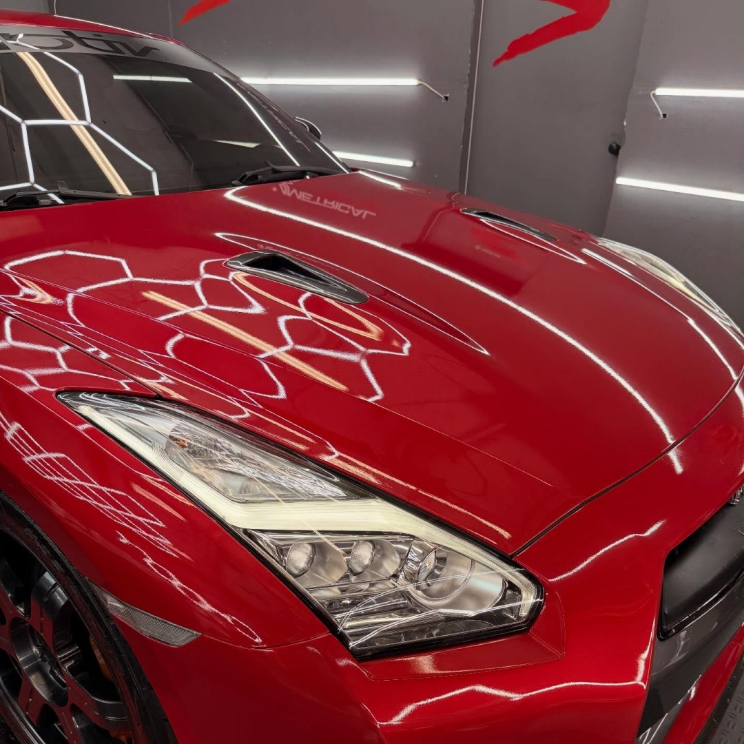 TPU Glossy Metallic Vampire Red Colored PPF Paint Protection Film review 4