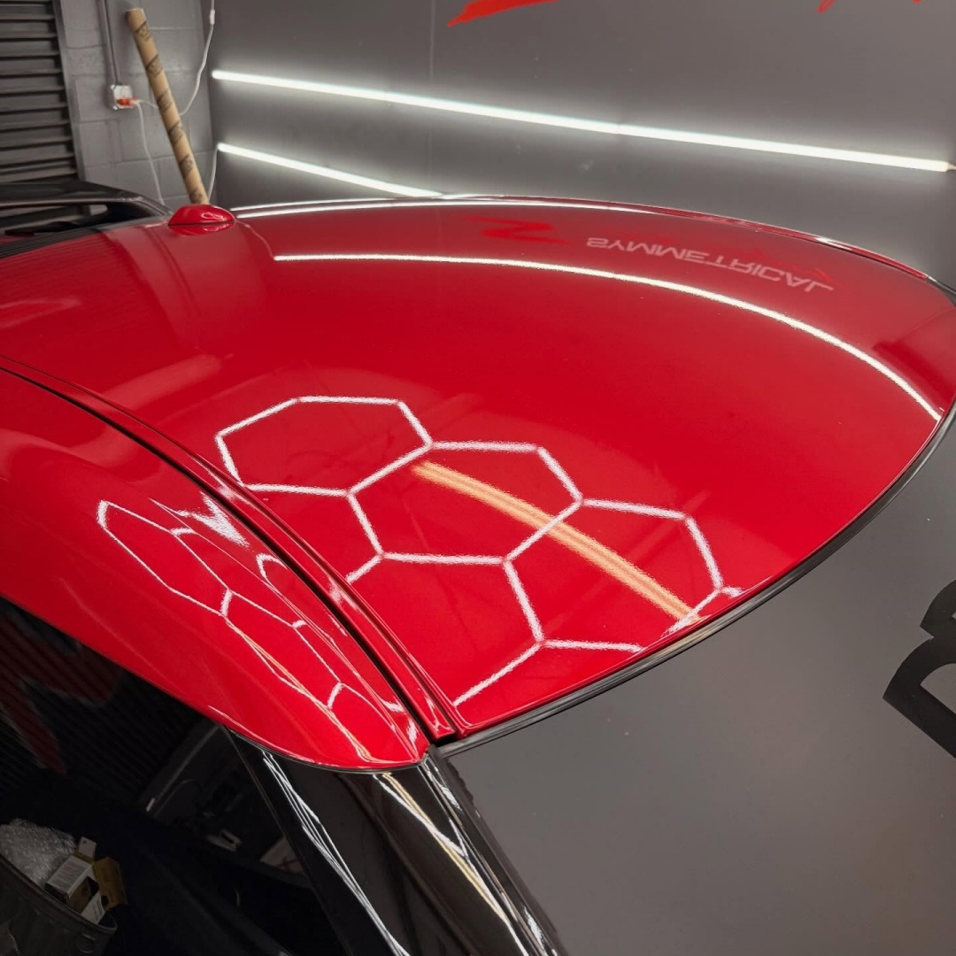 TPU Glossy Metallic Vampire Red Colored PPF Paint Protection Film review 5