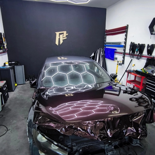 Gloss Metallic Black Rose Car Vinyl Wrap PET reviewed by