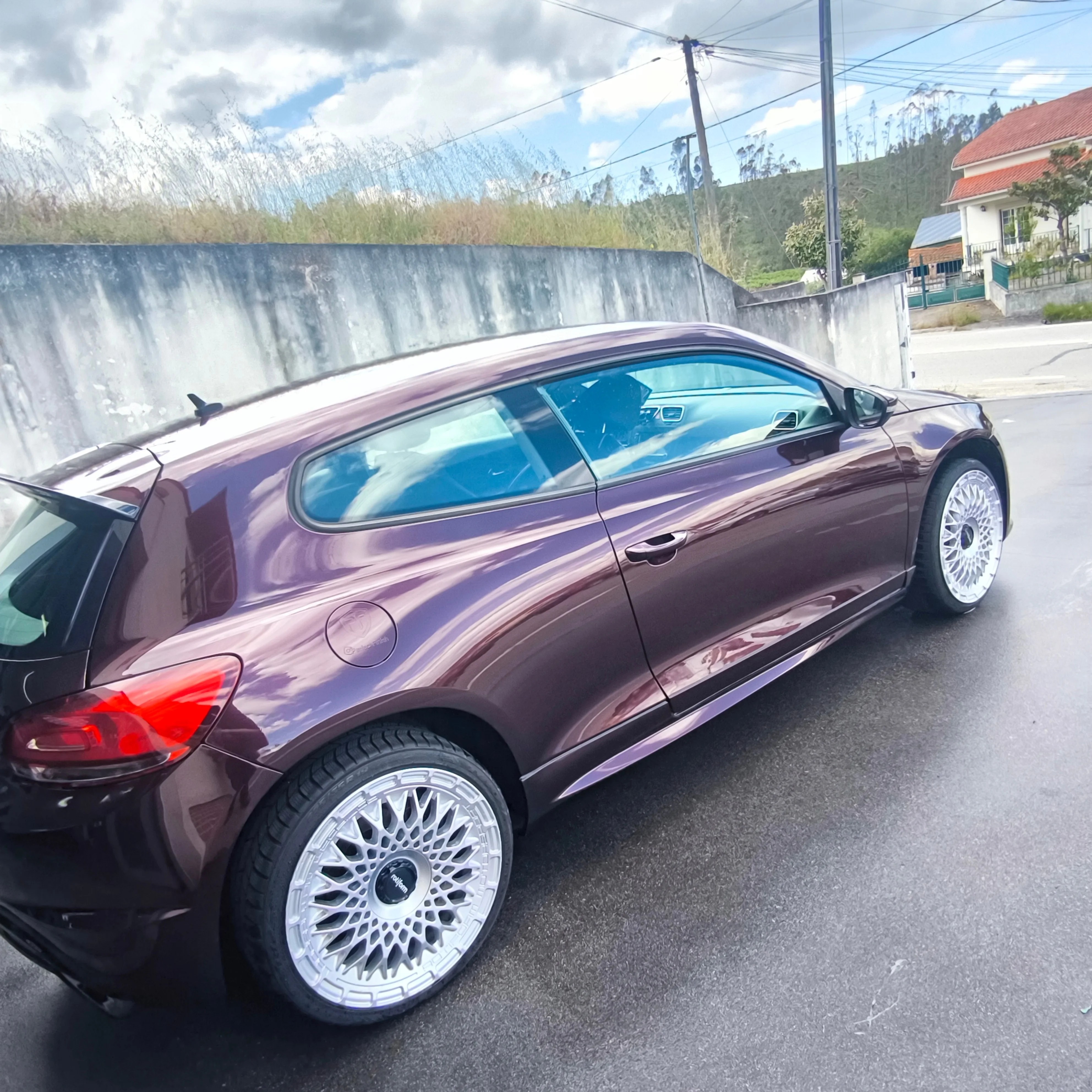 Gloss Metallic Black Rose Car Vinyl Wrap PET review 1