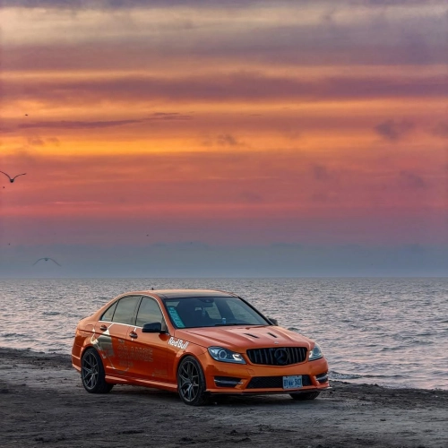 Gloss Metallic Fiery Orange Car Vinyl Wrap PET  reviewed by